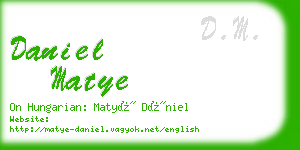 daniel matye business card